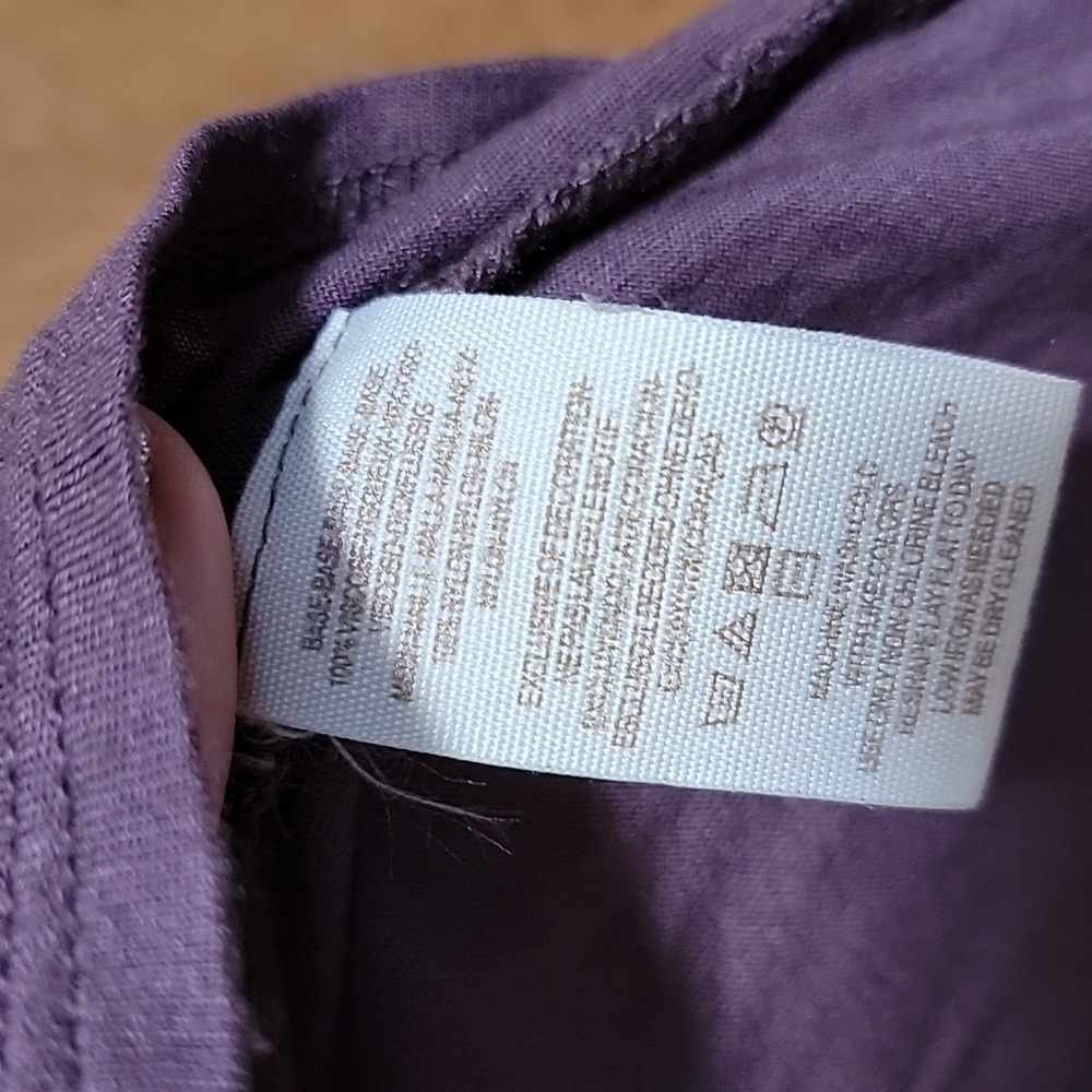 Free People Purple Shirt Size large - Picture 5 of 6